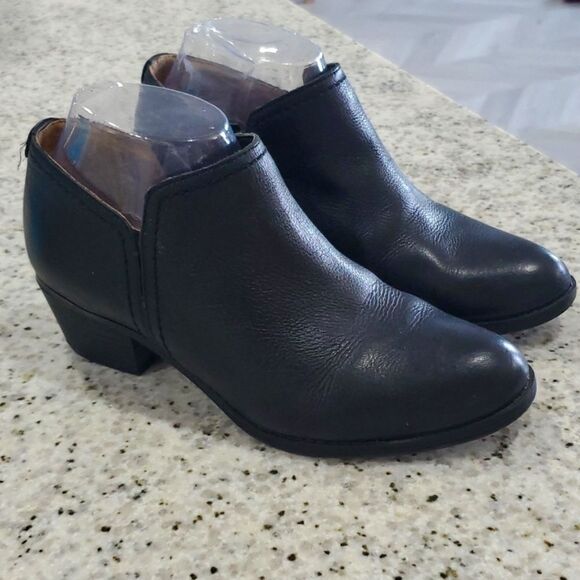 Naturalizer Shoes - Naturalizer Womans Leather Black Ankle Boot, Zarin, Size 7W